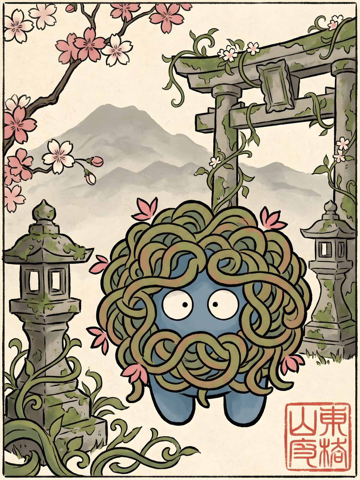 Tangela 2 Pokémon Air Freshener artwork