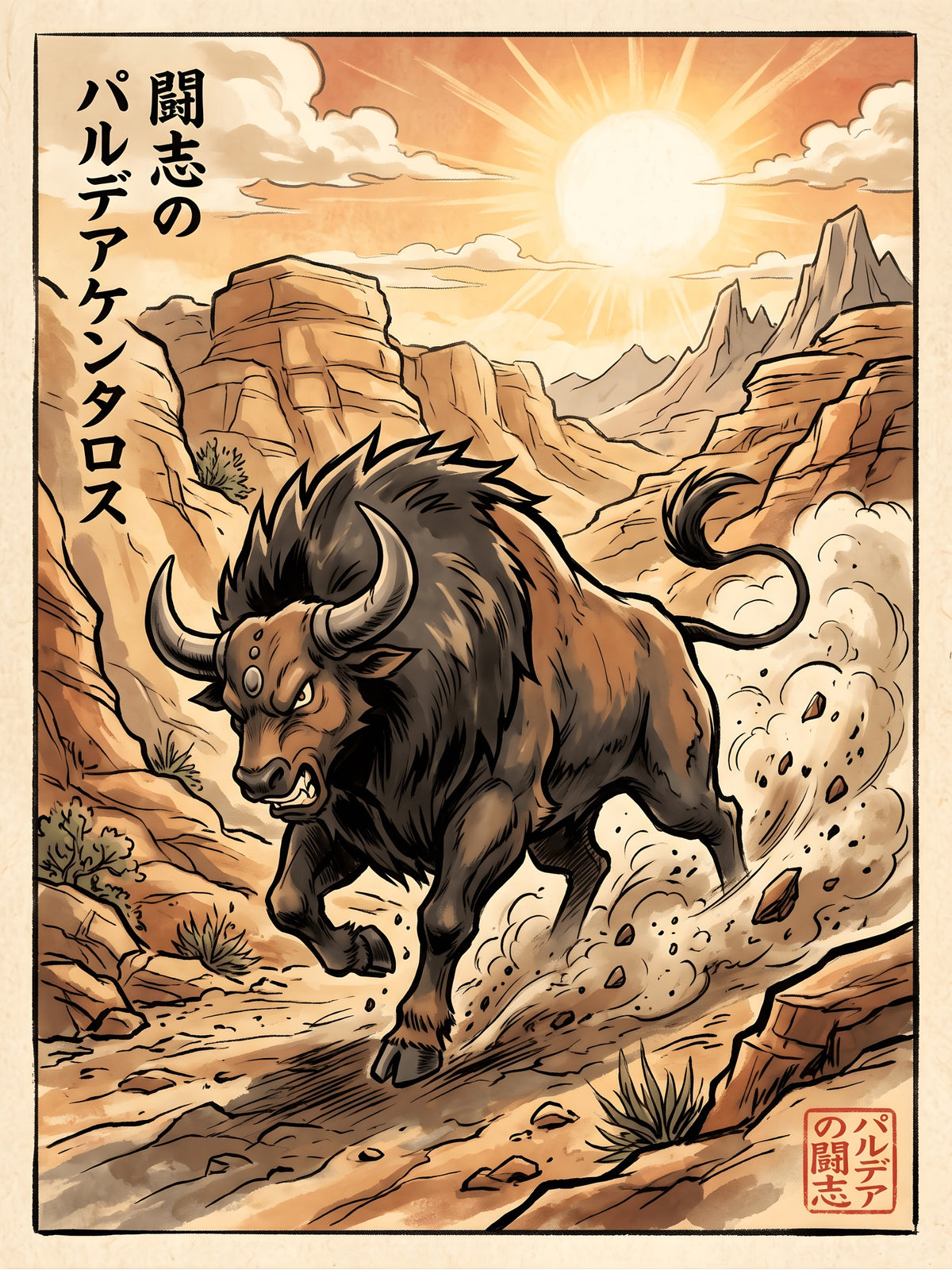 Tauros 1 Pokémon Air Freshener artwork