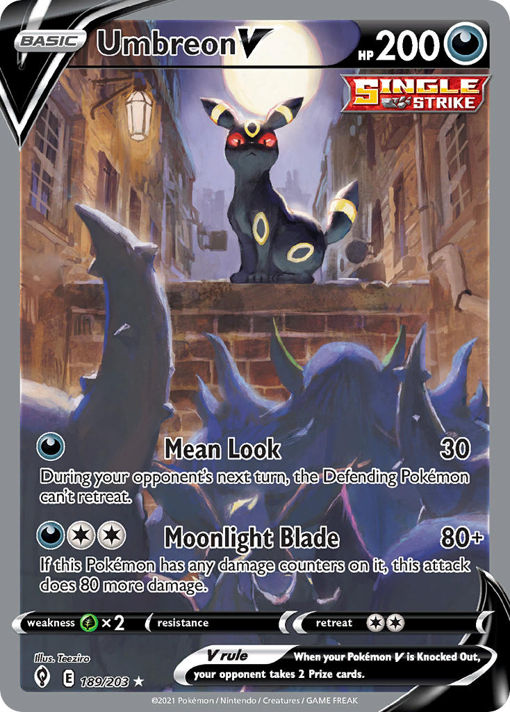 Umbreon V 189/203 Pokémon - Car Air Fresheners