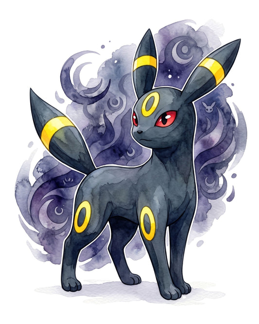 Umbreon Water Color Pokémon Air Freshener