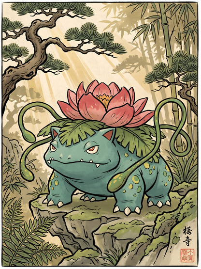 Venusaur 3 Pokémon Air Freshener artwork