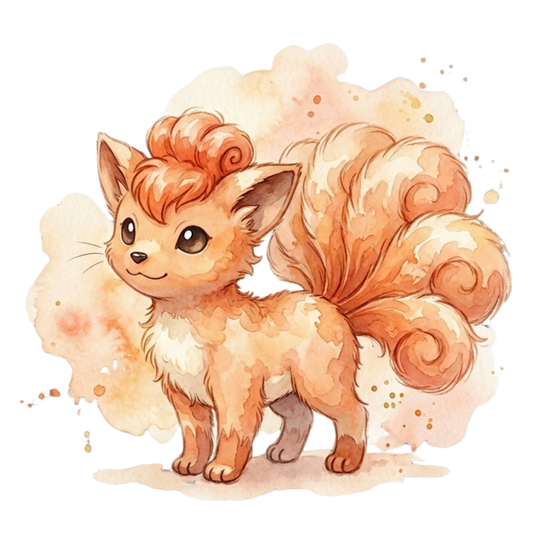 Vulpix Water Color Pokémon Air Freshener