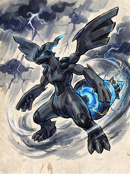 Zekrom Pokémon Air Freshener artwork