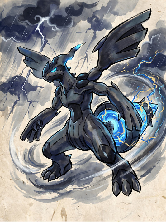 Zekrom Pokémon Air Freshener artwork